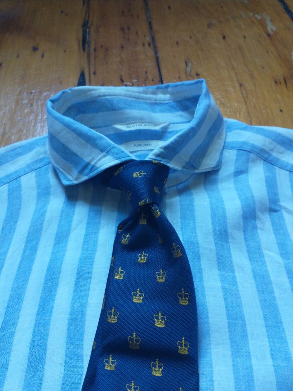 Eton - Navy Crown Tie - OS